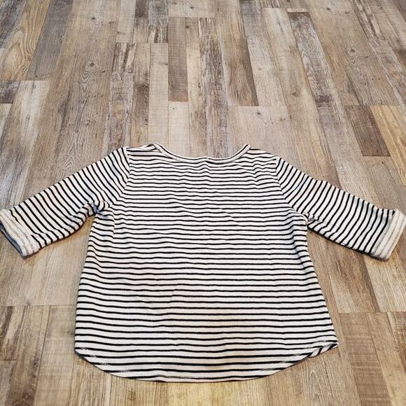 Unknown brand large 3/4 sleeve striped sweater - Picture 4 of 8